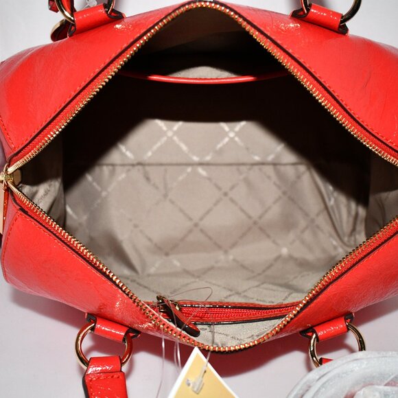 Michael Kors Grayson Medium Duffle Satchel Bag Burnt Sienna #30R5GGYS6L NWT - Picture 3 of 7